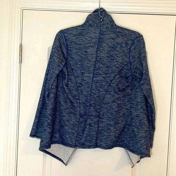 Red Camel Open Front Navy Blue Long Sleeve Mid-Length Cardigan - Size M - Picture 2 of 4